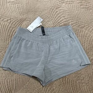 Adidas Women's Light Gray Athletic Shorts